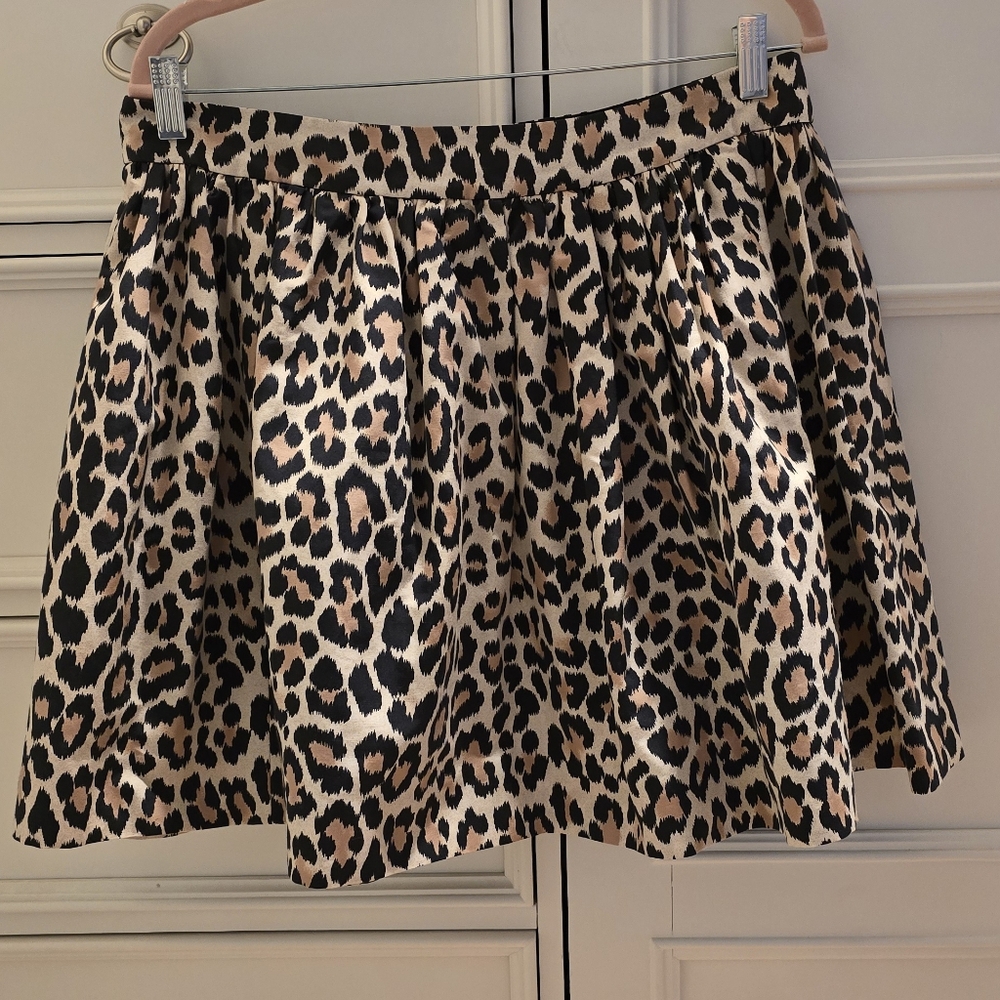 Kate Spade Animal Print Coreen Cupcake Skirt